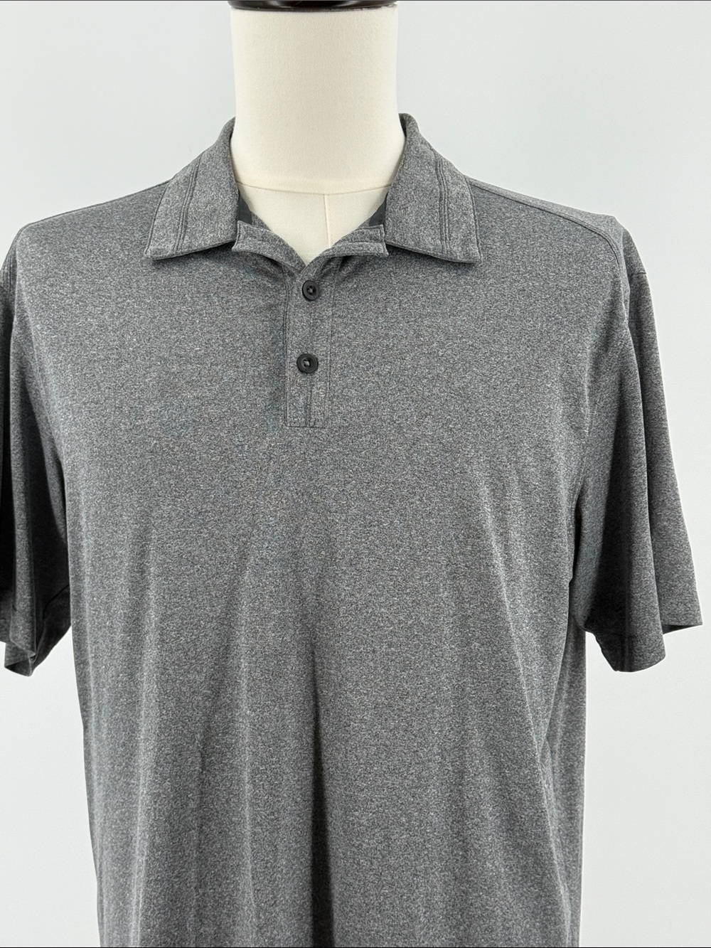 Nike Dri-fit Men's Heather Charcoal Performance Polo